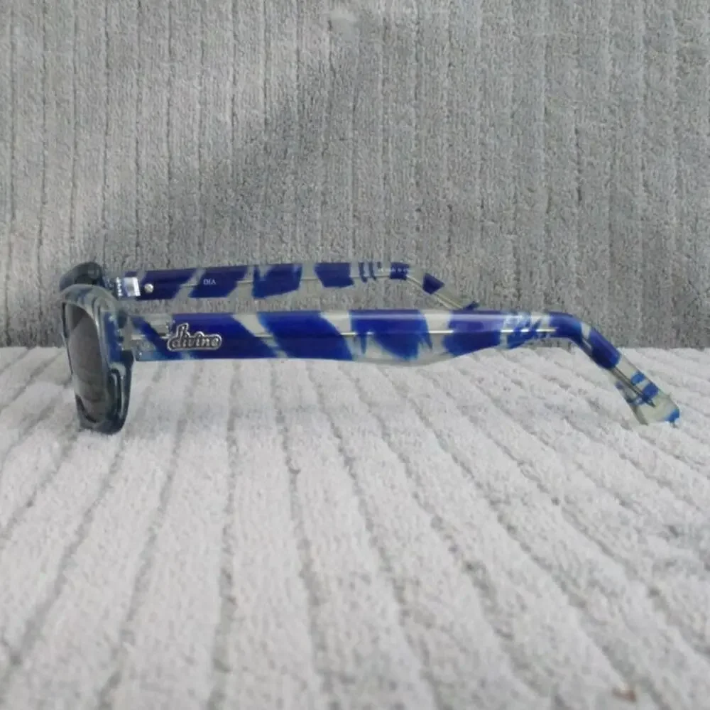New Divine Eyewear Dia Blue Tort/Smoke Sunglasses Women's NWT